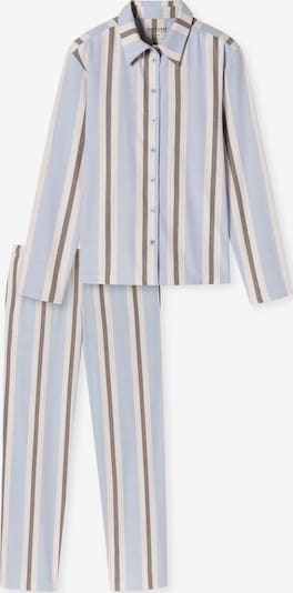 SCHIESSER Pyjama ' Selected Premium ' in hellblau / hellbraun / pink, Produktansicht