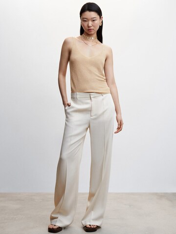 MANGO Knitted Top 'KLING' in Gold