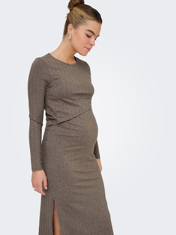 Only Maternity Dress 'OLMDANDRA' in Brown