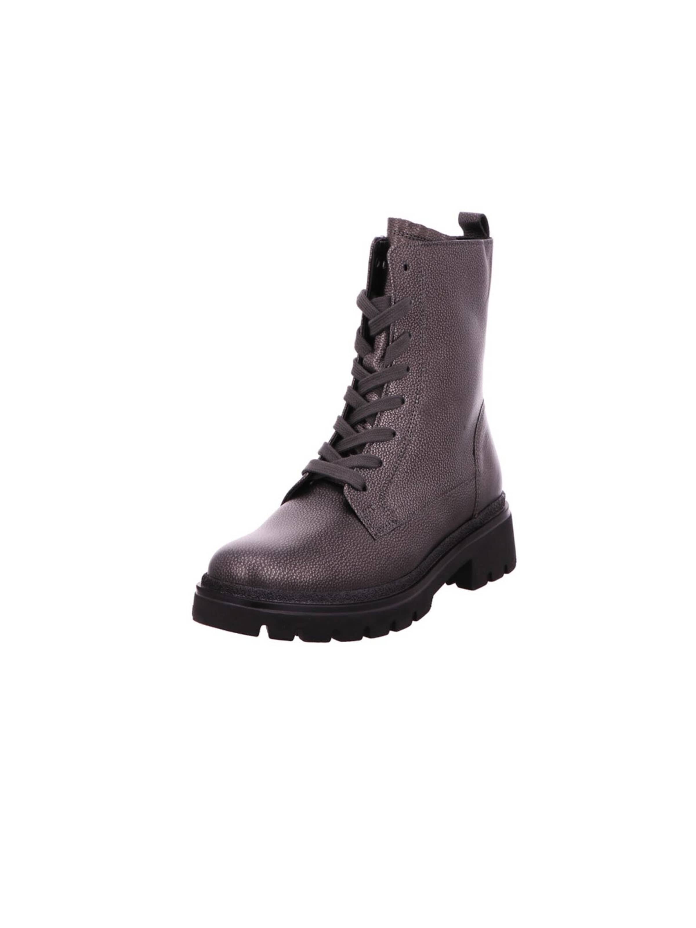 GABOR Schnürstiefeletten in Grau: Vorderseite