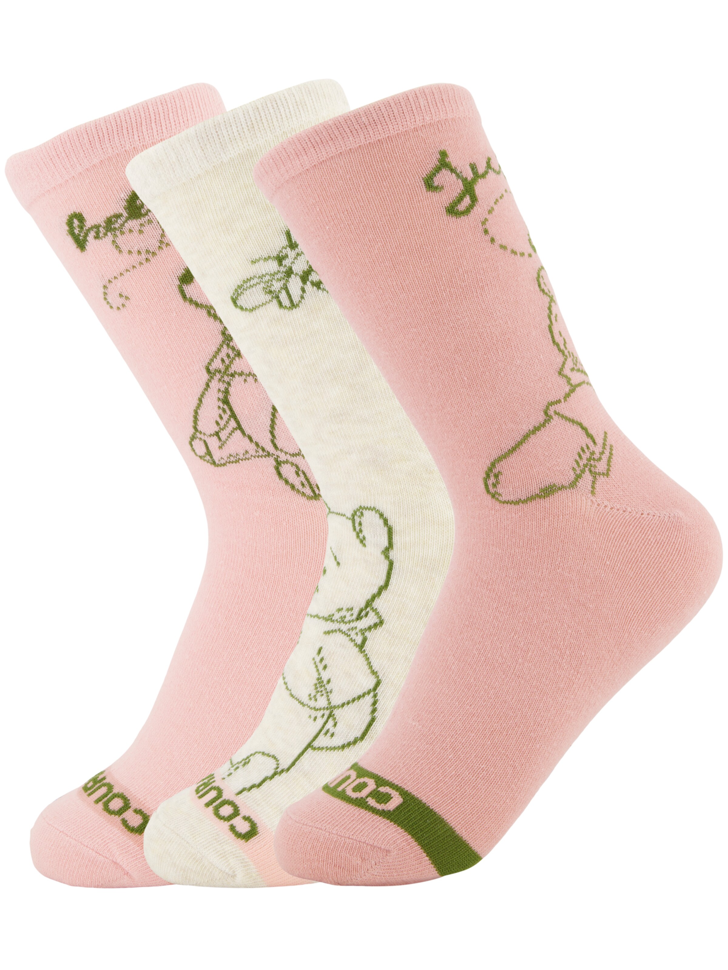 Chaussettes 'Winnie Puuh' DISNEY en rose : devant