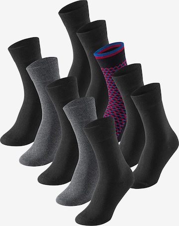 Chaussettes ' Cotton Fit ' SCHIESSER en gris : devant