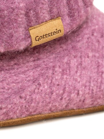 Gottstein Slippers 'Hüttenschuhe Knit Boot' in Pink