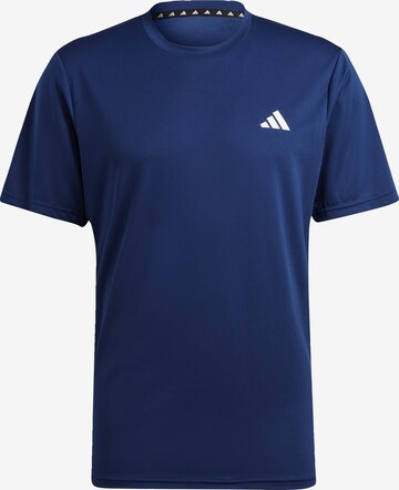 ADIDAS PERFORMANCE Performance Shirt 'Train Essentials ' in Blue: front