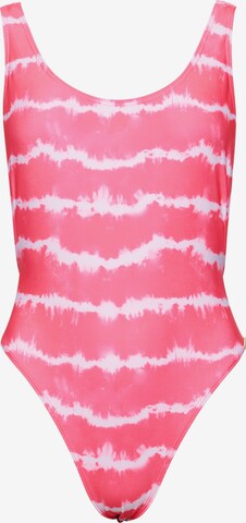 Superdry Bustier Badeanzug in Pink: predná strana