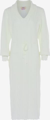aleva Gebreide jurk in Wit: voorkant