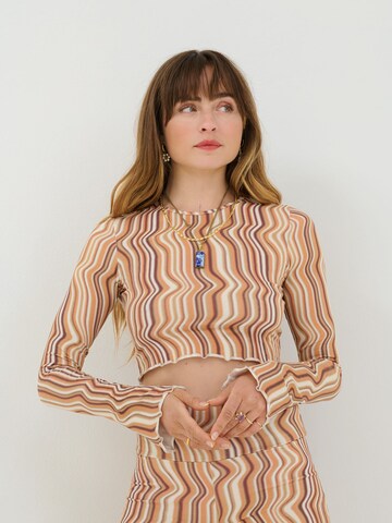 ABOUT YOU x Sofia Tsakiridou Shirt 'Lynn' in Oranje: voorkant