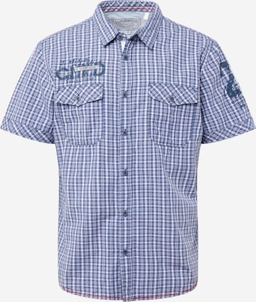 CAMP DAVID Regular fit Button Up Shirt in Blue: front