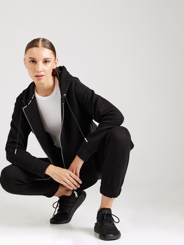 Bluză cu fermoar sport de la DKNY Performance pe negru