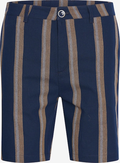 4funkyflavours Shorts 'Why Does The Wind?' in camel / navy / hellblau, Produktansicht