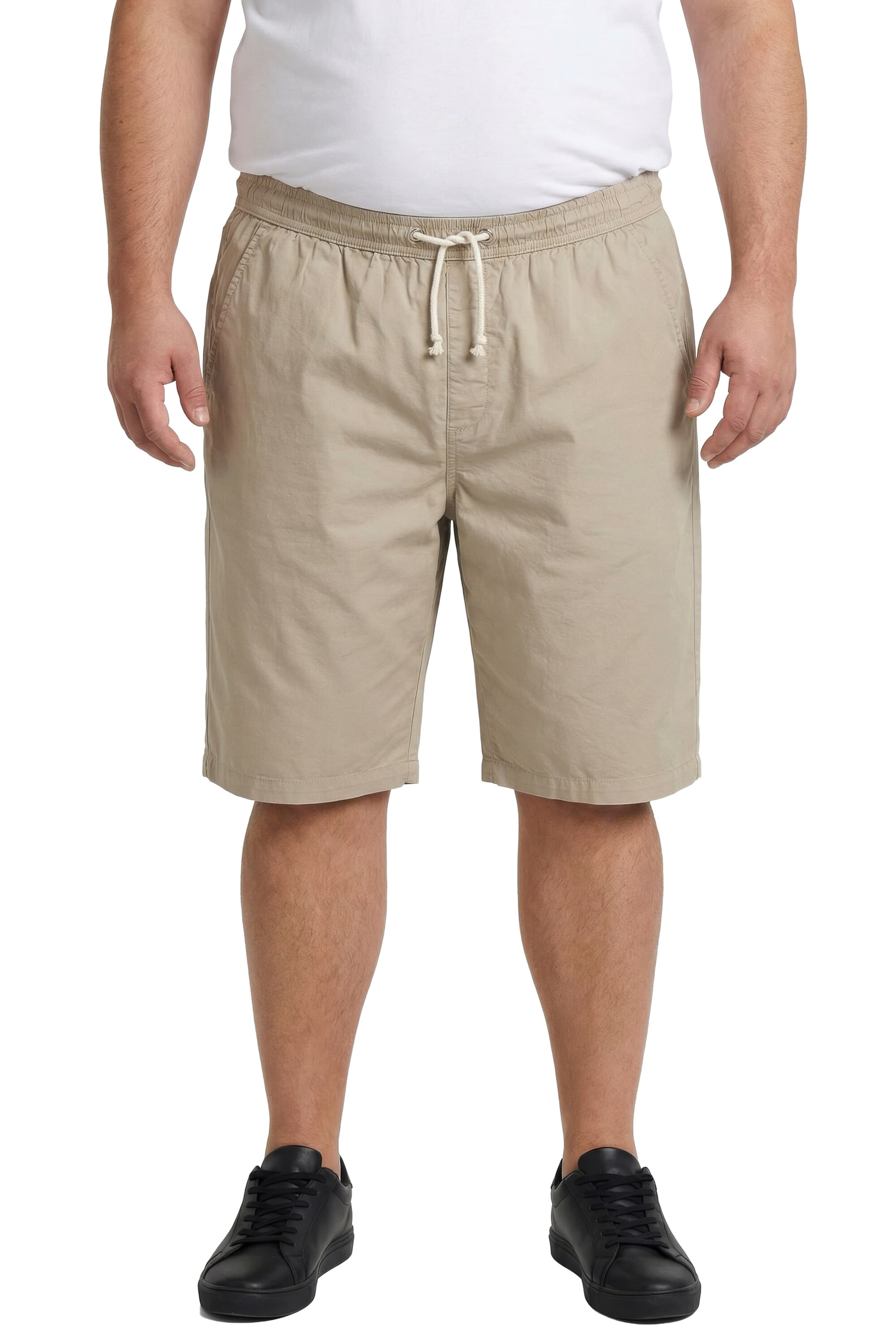Men Plus Regular Broek in Beige: voorkant