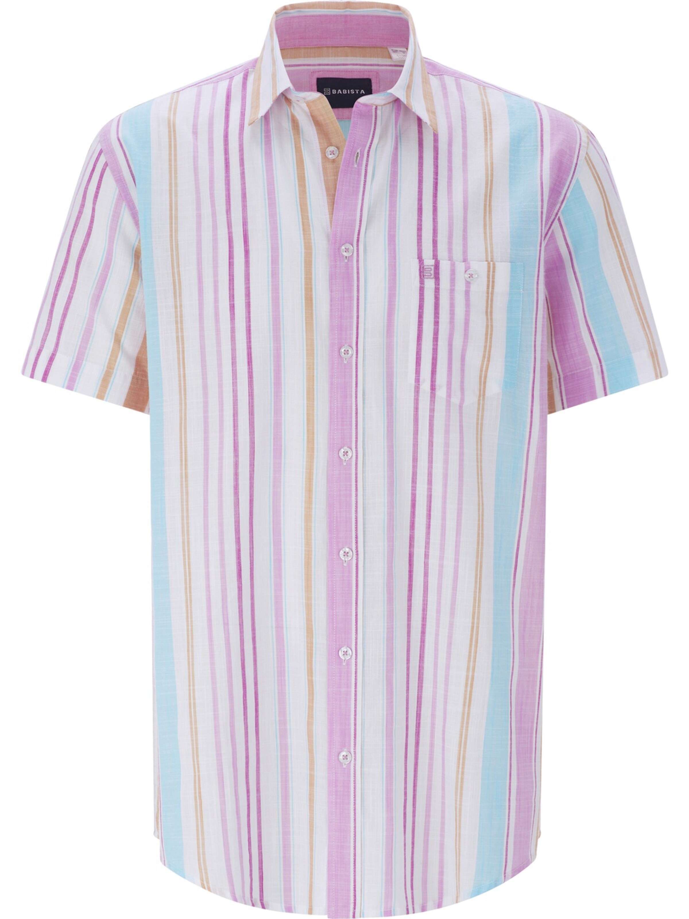 BABISTA Regular Fit Kurzarmhemd ' Melor ' in Weiß: Vorderseite