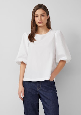 s.Oliver Blouse in Wit: voorkant