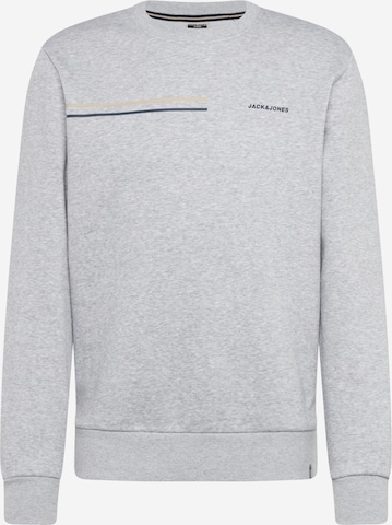 JACK & JONES Sweatshirt 'PARKER' i grå: framsida