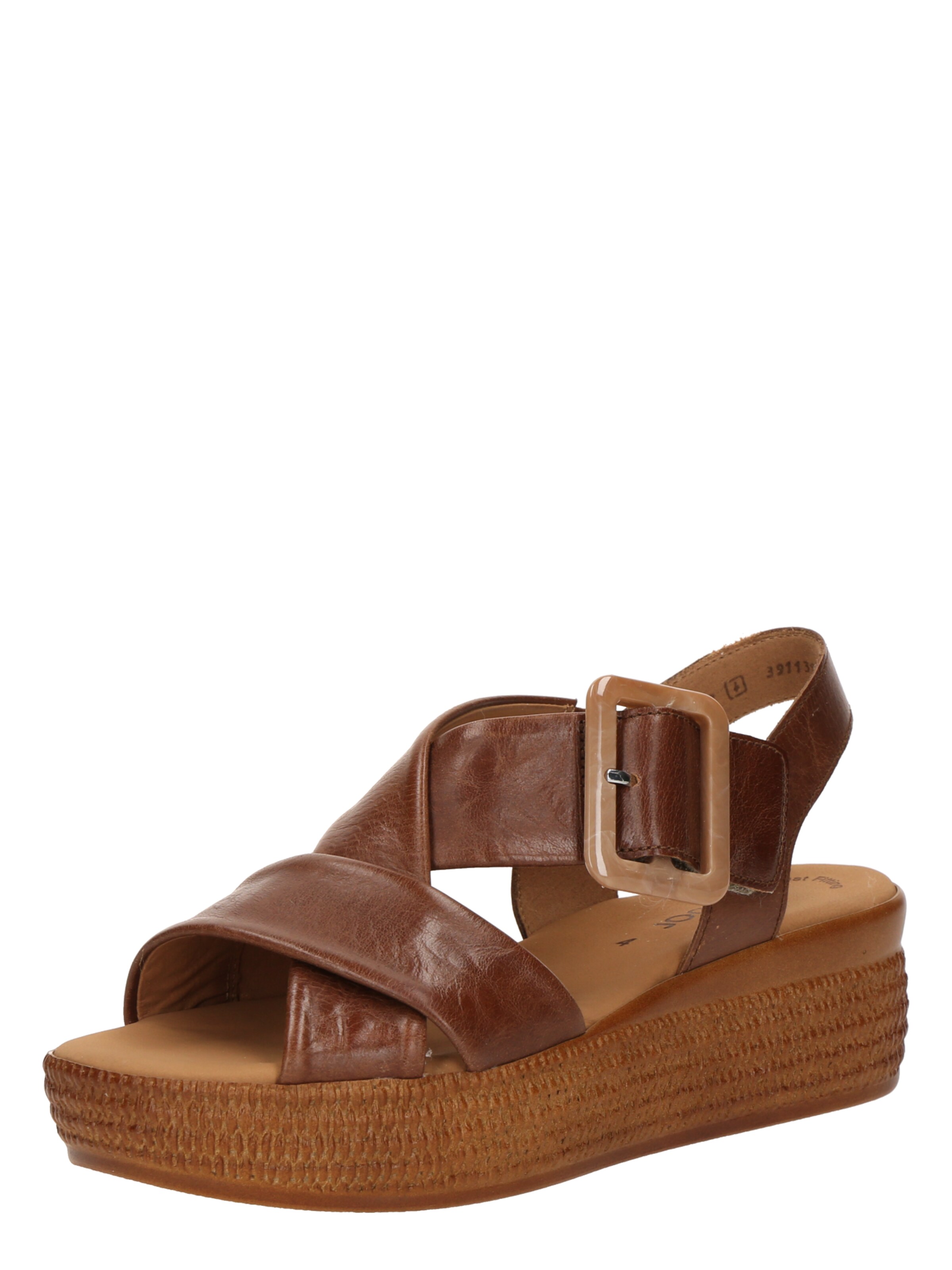 Sandales à lanières GABOR en marron : devant