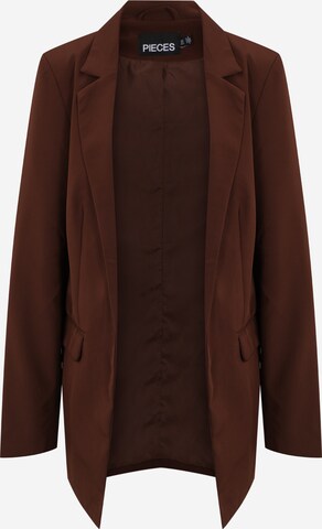 Pieces Tall Blazer 'PCBOZZY' in Brown: front