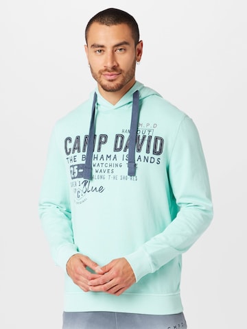 CAMP DAVID Sweatshirt in Green: front