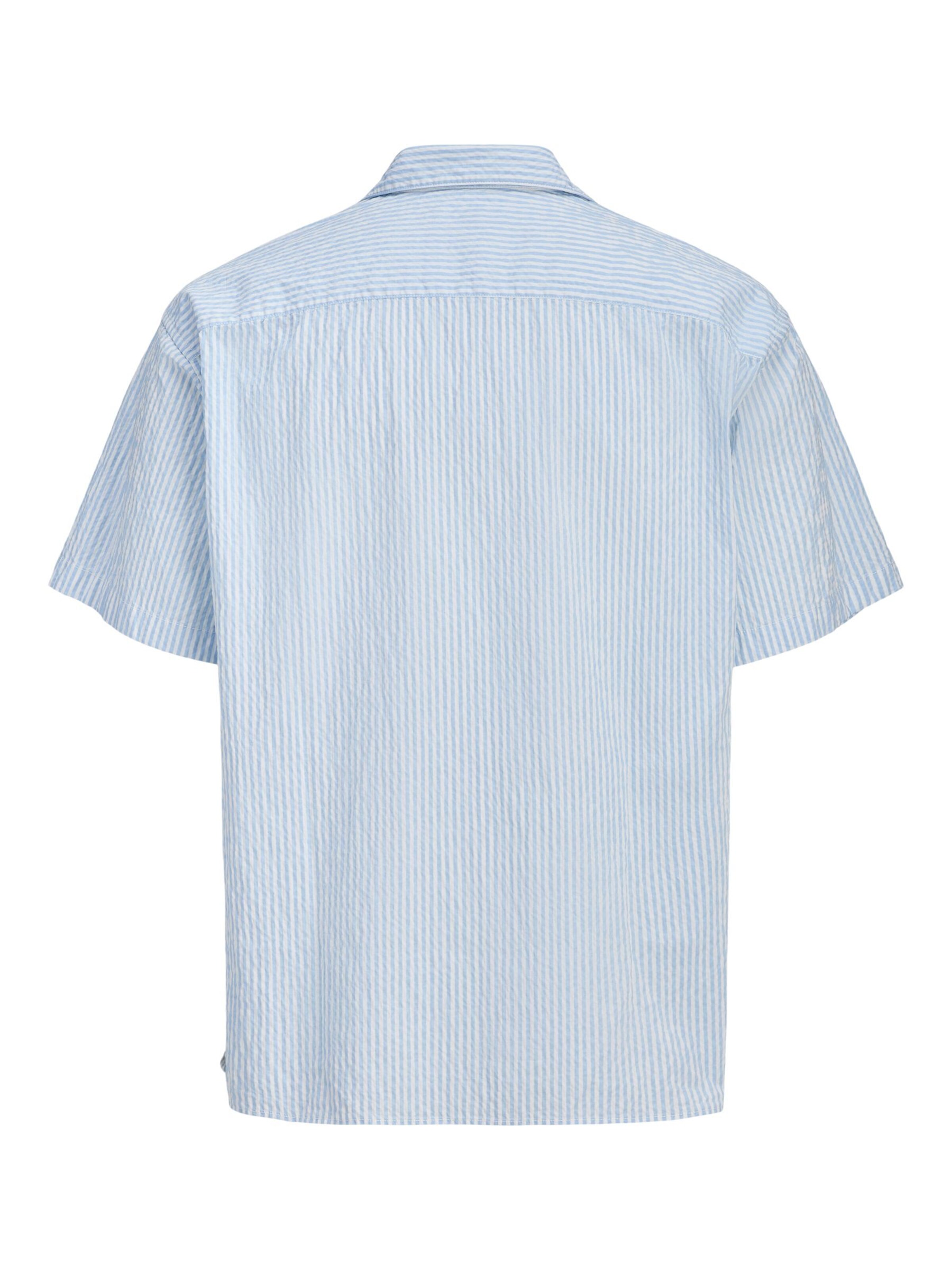 JACK & JONES Comfort Fit Skjorte 'Hawaii' i blå