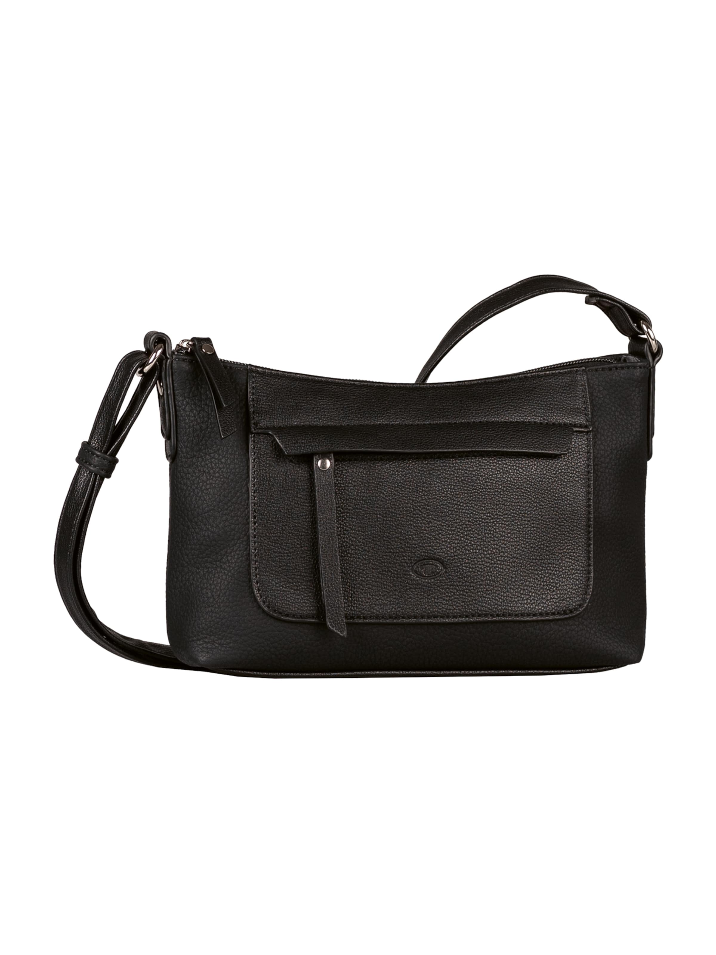 TOM TAILOR Τσάντα ώμου 'Larea' σε μαύρο: μπροστά