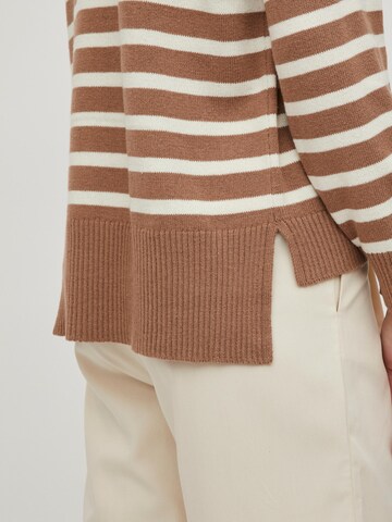 VILA Sweater 'Suza' in Brown