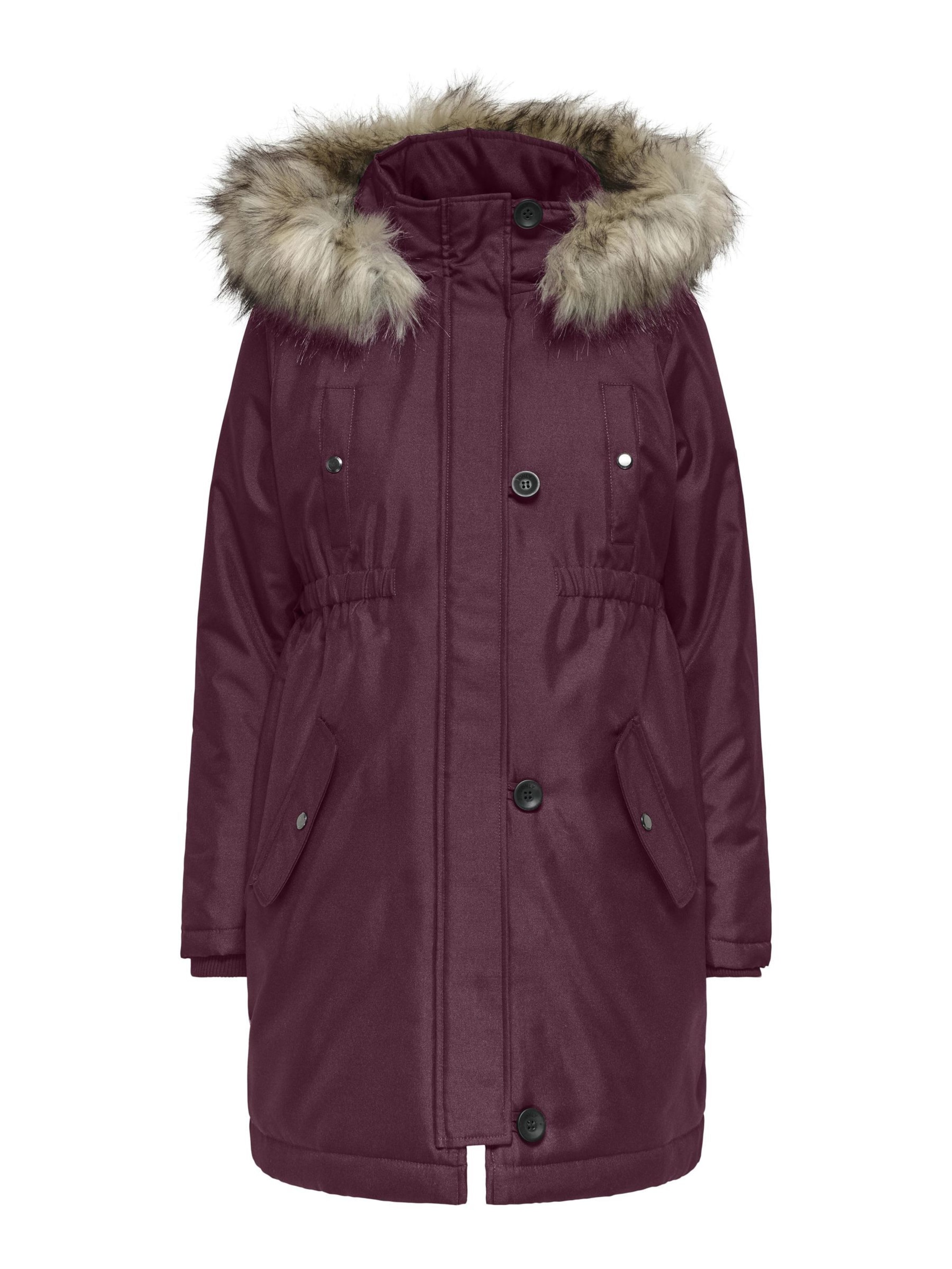 Parka d’hiver 'OLMIris' Only Maternity en rouge : devant