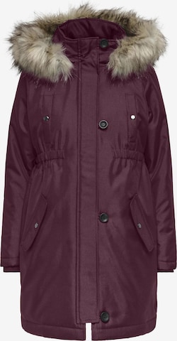 Parka d’hiver 'OLMIris' Only Maternity en rouge : devant