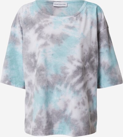 Karo Kauer T-shirt en beige / opal / gris chiné, Vue avec produit