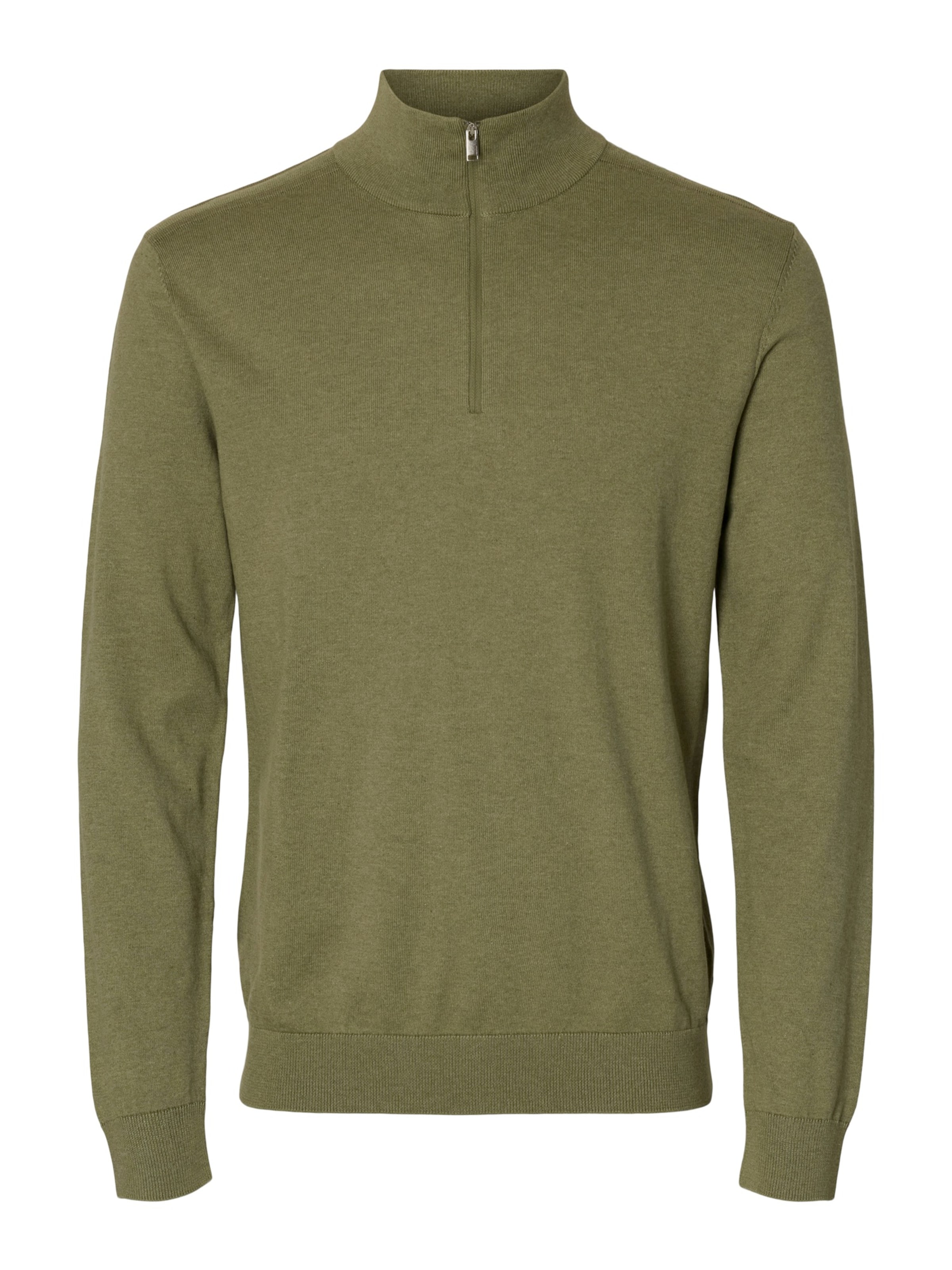 SELECTED Svetr 'SLHBERG' – zelená: přední strana