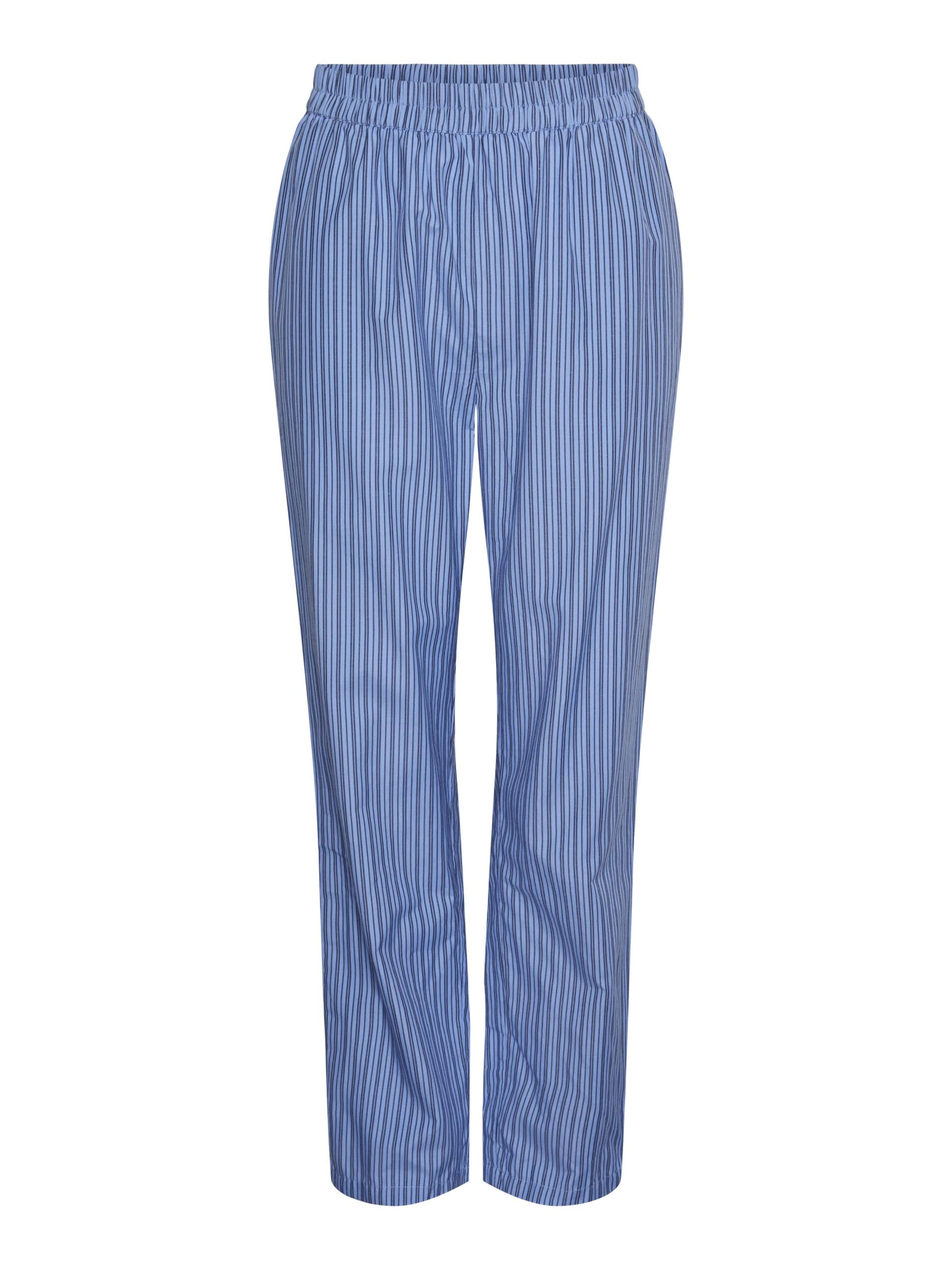 PIECES Ohlapna forma Hlače 'Assra' | modra barva: sprednja stran