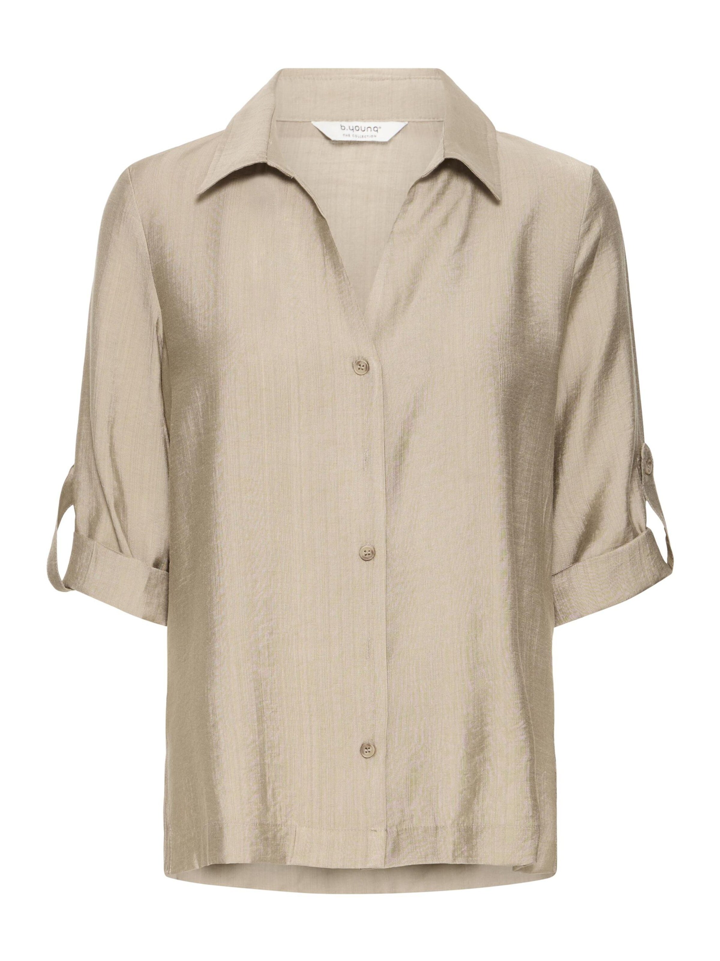 b.young Bluse 'BYJoannie' in Beige: Vorderseite