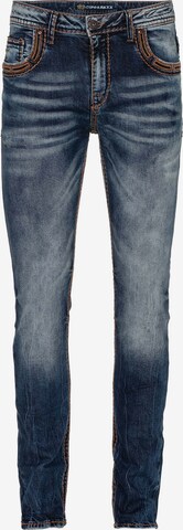 CIPO & BAXX Regular Jeans 'Western' in Blauw: voorkant