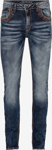 CIPO & BAXX Regular Jeans 'Western' in Blauw: voorkant