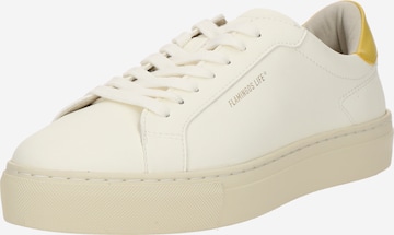 Sneaker bassa 'HAMPTON COURT' di Flamingos' Life in bianco: frontale