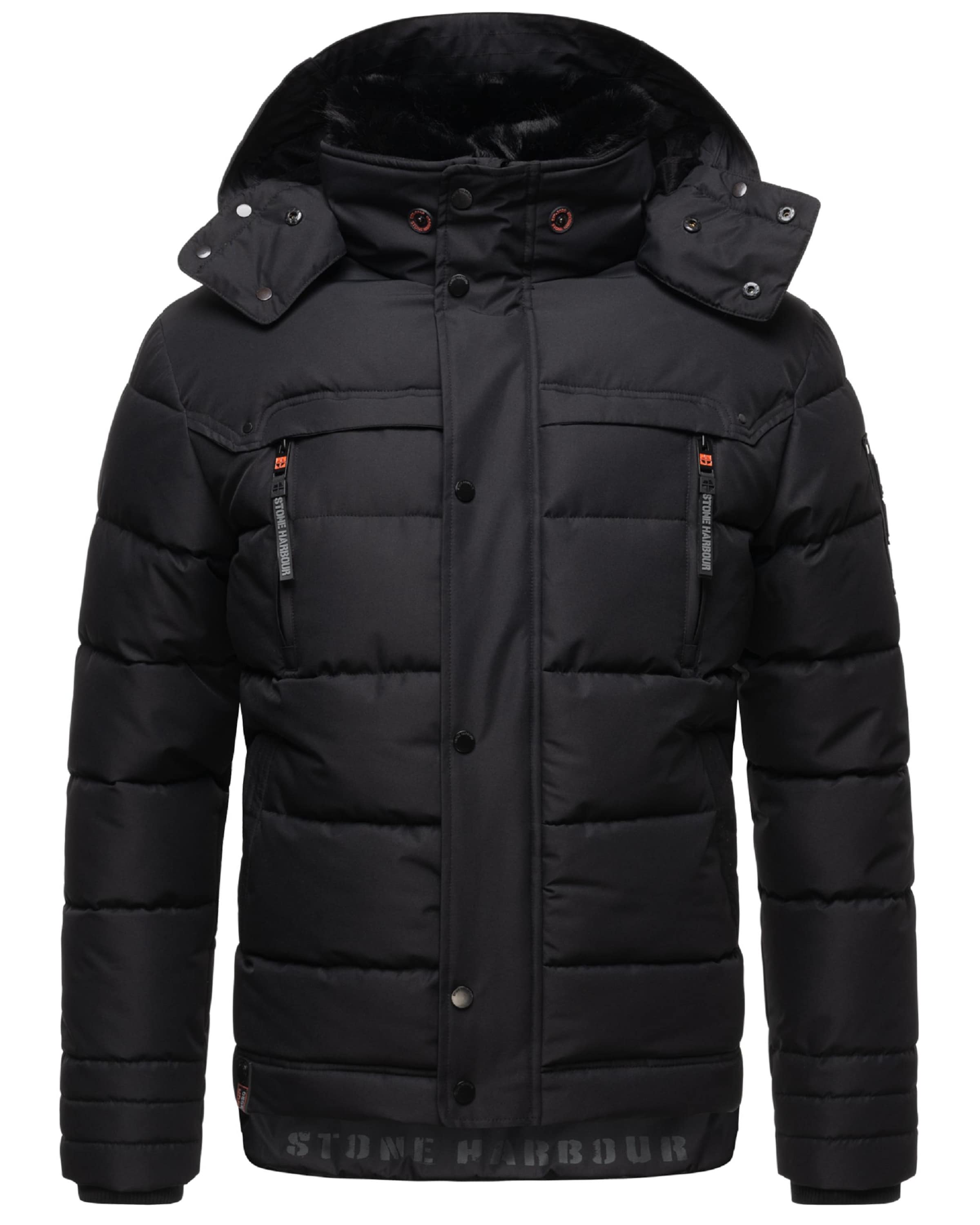 STONE HARBOUR Jacke 'Witaas' in Schwarz: Vorderseite