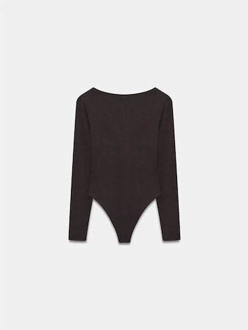 Body a camicia di Dilvin in marrone