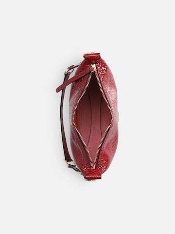 Clio Crossbody bag 'CHARLY MINI SHINY REPTILE' in Red