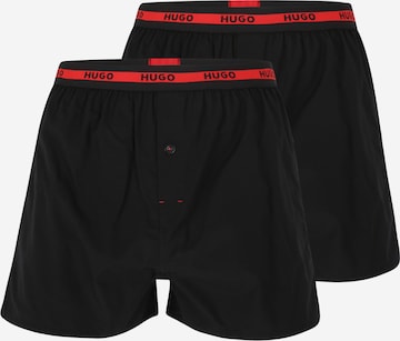 HUGO Red Boxer shorts in Black: front