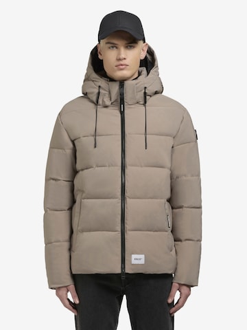 Manteau d’hiver khujo en beige : devant
