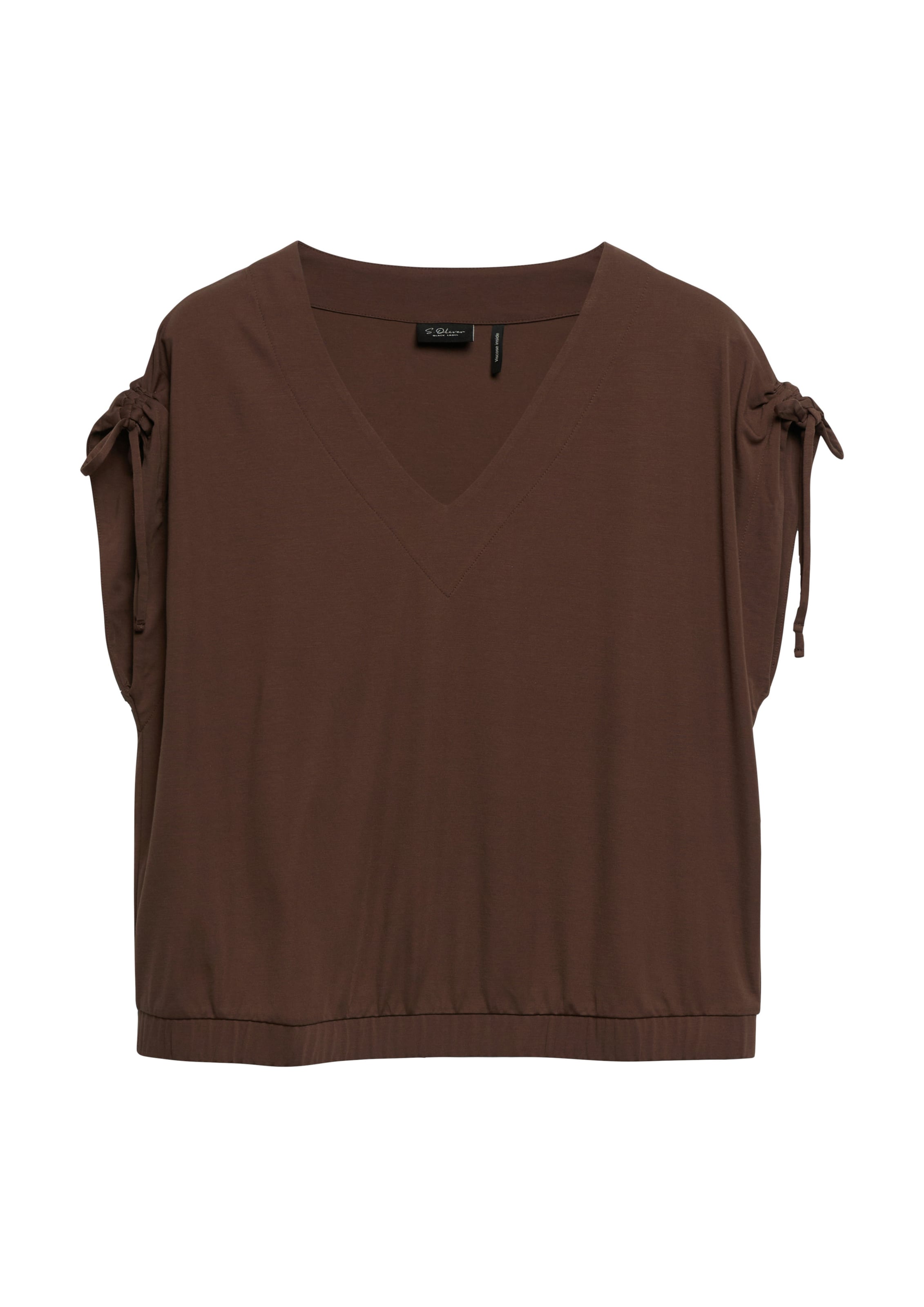 s.Oliver BLACK LABEL Shirt in Bruin: voorkant