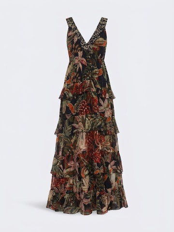 Miss June - Vestido 'Robe Longue Floriana' en negro