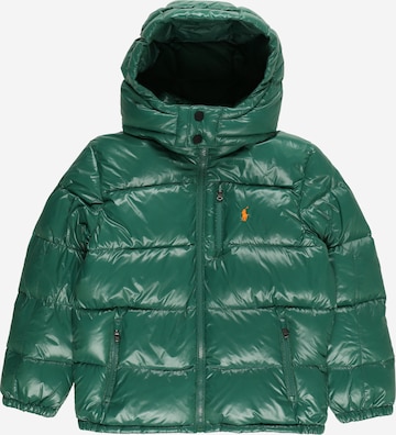 Polo Ralph Lauren Zimní bunda – zelená: přední strana