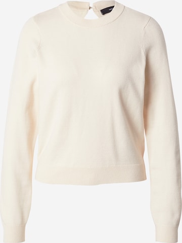 VERO MODA Sweater 'HOLLY KARIS' in Beige: front