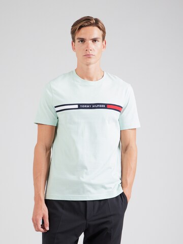 Maglietta di TOMMY HILFIGER in verde: frontale
