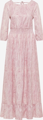 Robe de soirée faina en rose : devant