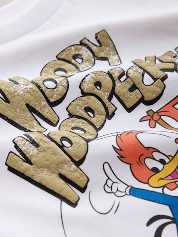 Next T-Shirt 'Woody Woodpecker' in Weiß