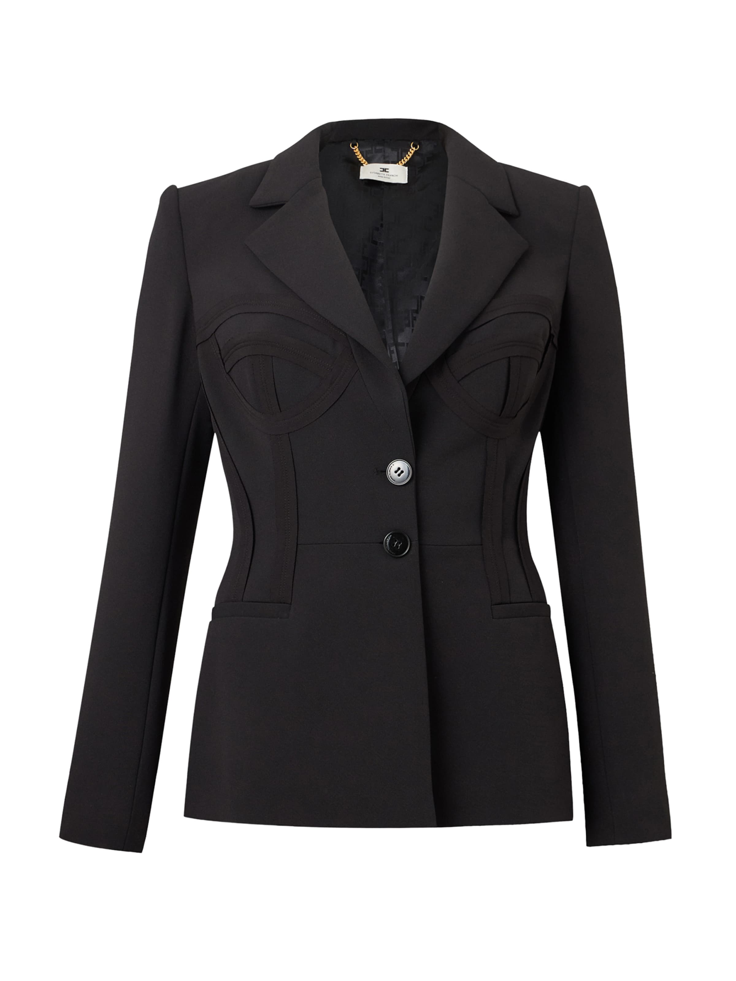 Elisabetta Franchi Блейзер в Черный: спереди