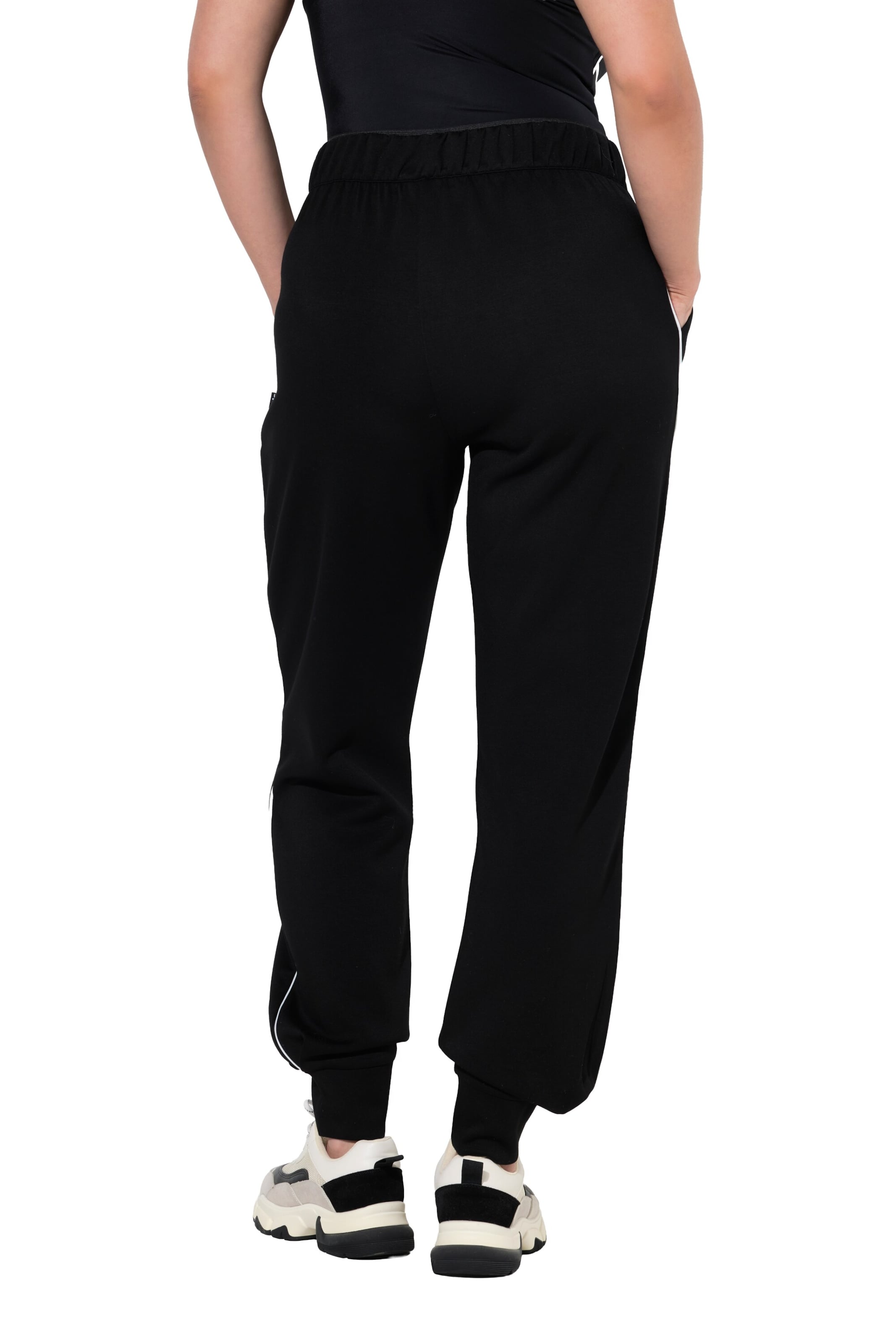 Ulla Popken Tapered Trousers in Black