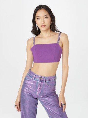 Misspap Top in Purple: front