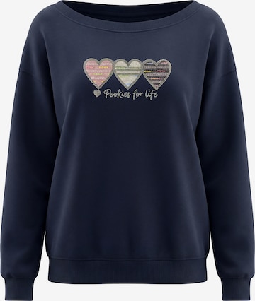 Sweat-shirt MYMO en bleu : devant