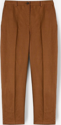 Coupe slim Pantalon MOTIVI en marron : devant